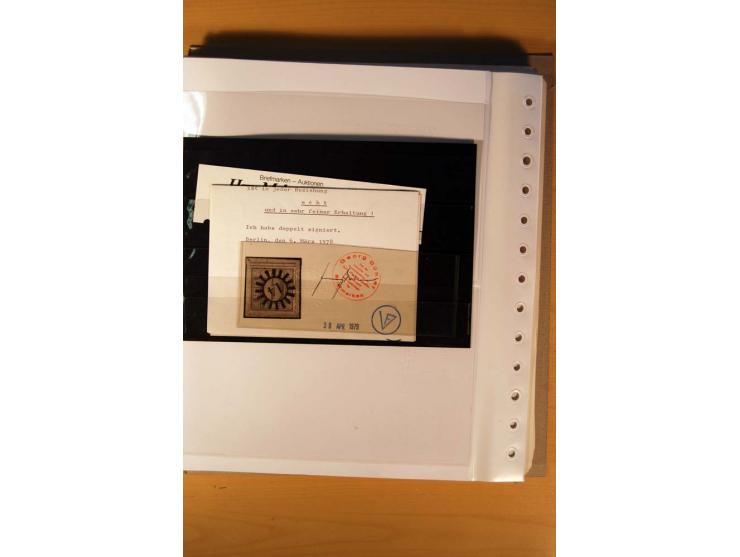 1849/1920, ungebrauchte, postfrische und gestempelte Sammlung  mit vielen Besonderheiten inkl. einiger Briefe und Karten;  da