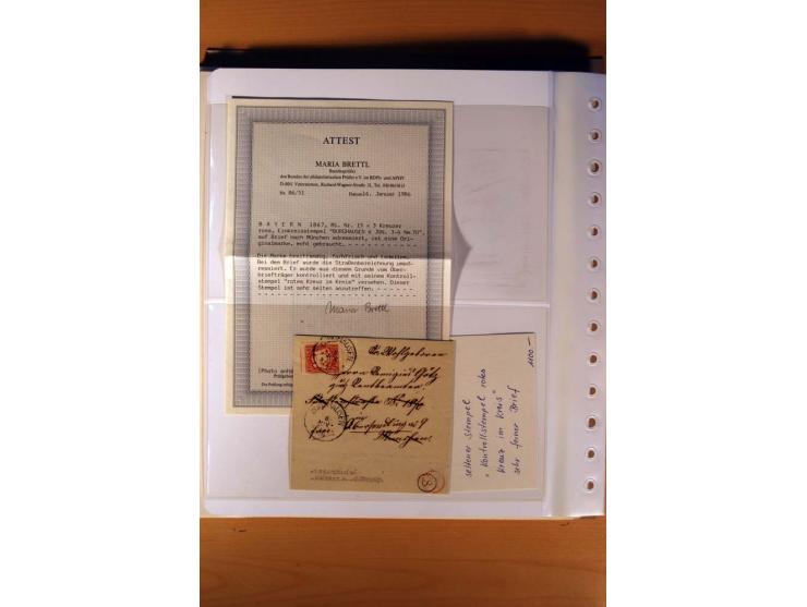 1849/1920, ungebrauchte, postfrische und gestempelte Sammlung  mit vielen Besonderheiten inkl. einiger Briefe und Karten;  da
