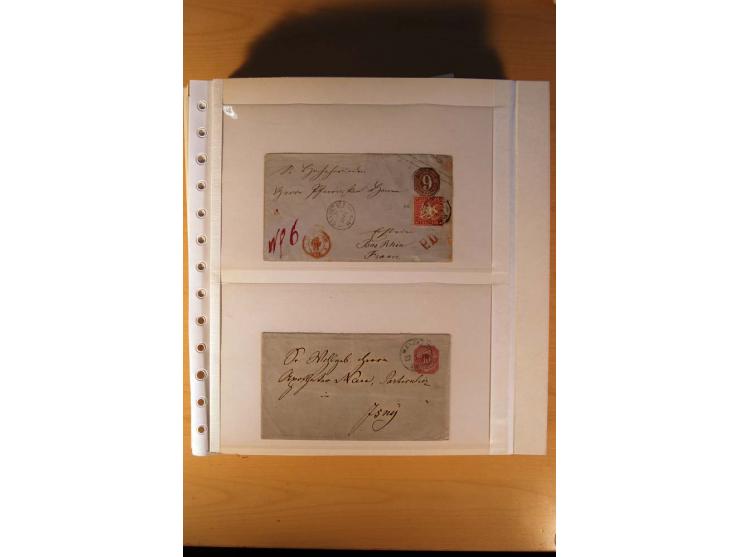 Baden, Thurn und Taxis und Würrtemberg, ungebrauchte und gestempelte Sammlung mit  Briefen dabei viele bessere Werte u.a. Bad