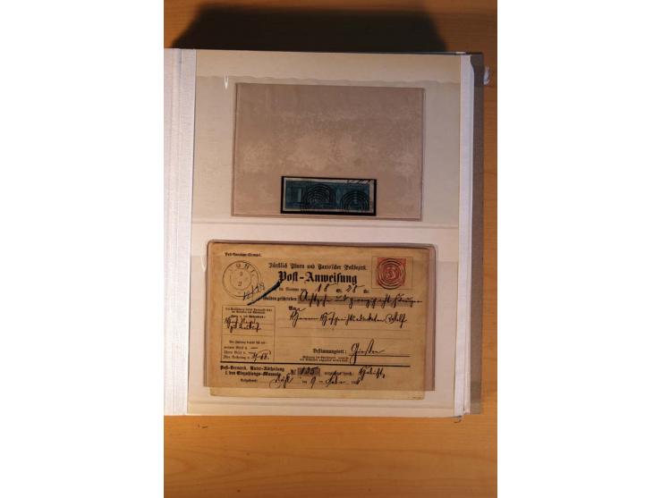 Baden, Thurn und Taxis und Würrtemberg, ungebrauchte und gestempelte Sammlung mit  Briefen dabei viele bessere Werte u.a. Bad