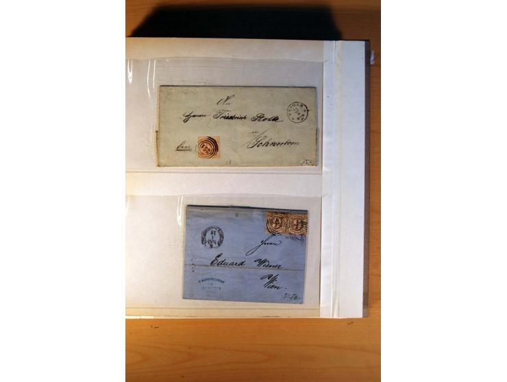 Baden, Thurn und Taxis und Würrtemberg, ungebrauchte und gestempelte Sammlung mit  Briefen dabei viele bessere Werte u.a. Bad