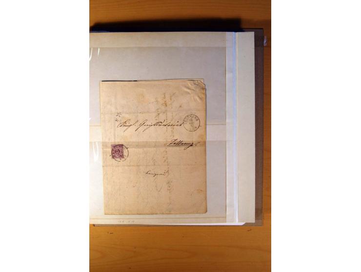 Baden, Thurn und Taxis und Würrtemberg, ungebrauchte und gestempelte Sammlung mit  Briefen dabei viele bessere Werte u.a. Bad