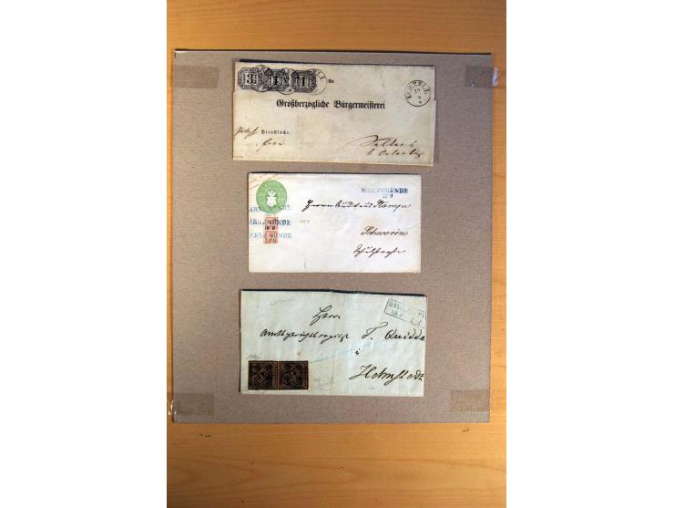 Norddeutsche Staaten und NDP, ungebrauchte und gestempelte Sammlung inklusive einiger Briefe; dabei viele bessere Werte, u.a.