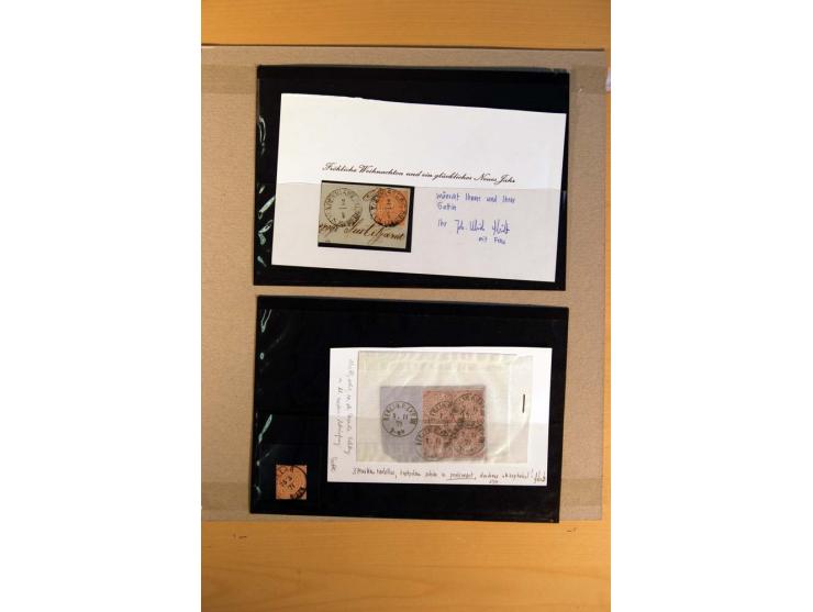 Norddeutsche Staaten und NDP, ungebrauchte und gestempelte Sammlung inklusive einiger Briefe; dabei viele bessere Werte, u.a.