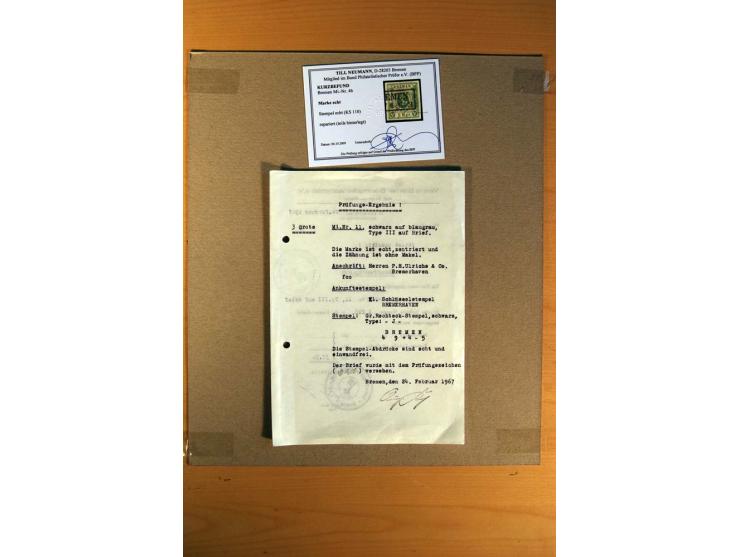 Norddeutsche Staaten und NDP, ungebrauchte und gestempelte Sammlung inklusive einiger Briefe; dabei viele bessere Werte, u.a.