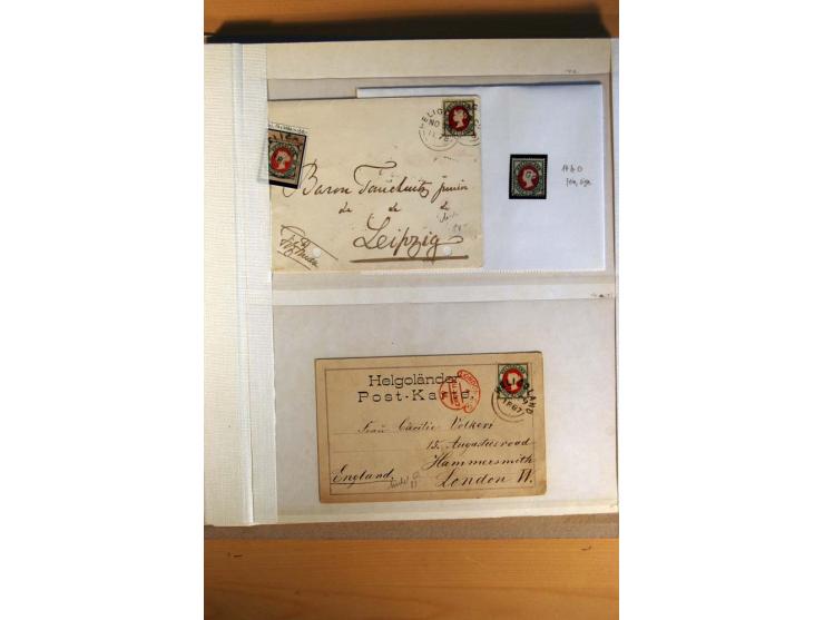 Norddeutsche Staaten und NDP, ungebrauchte und gestempelte Sammlung inklusive einiger Briefe; dabei viele bessere Werte, u.a.