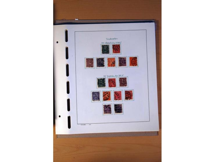 1872/1945, gestempelte und ganz wenig ungebrauchte, in den Hauptnummern  kpl. bis überkpl. Sammlung incl. Dienst mit wenigen 