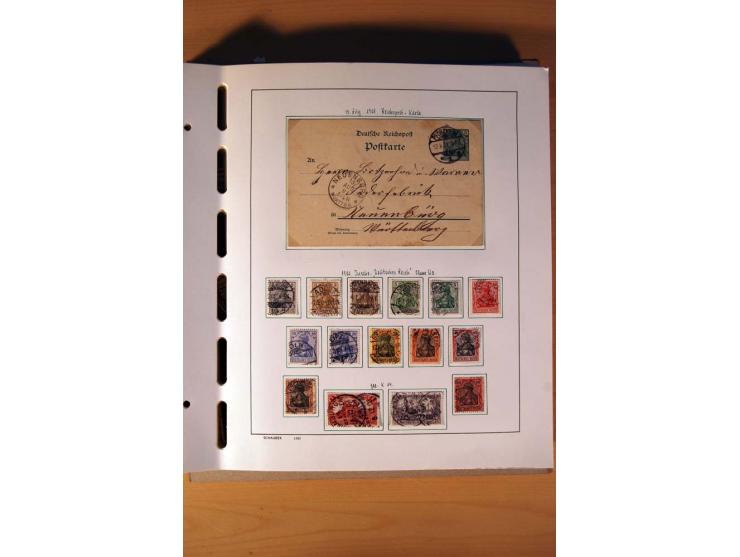 1872/1945, gestempelte Sammlung mit einigen ungebrauchten, bis auf wenige Werte kpl. incl. Dienst mit teils besseren Farben, 
