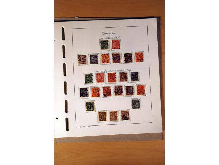1872/1945, gestempelte Sammlung mit einigen ungebrauchten, bis auf wenige Werte kpl. incl. Dienst mit teils besseren Farben, 