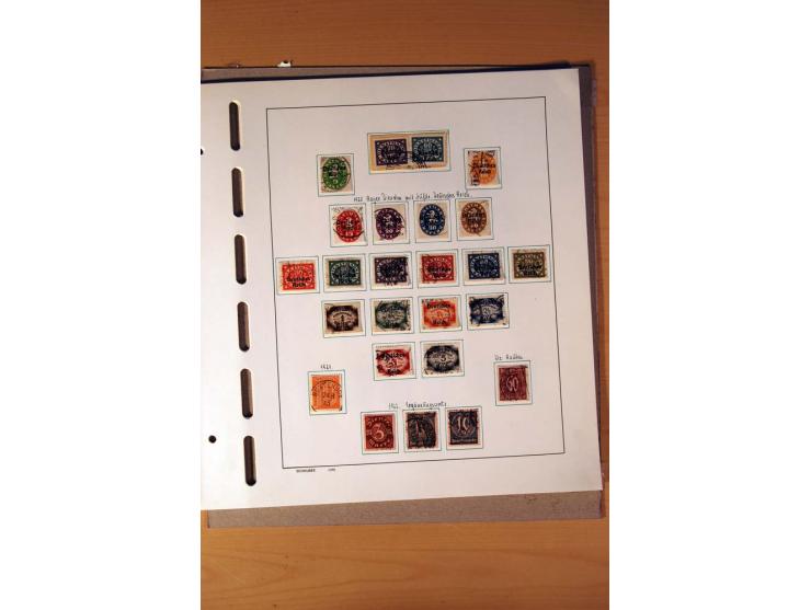 1872/1945, gestempelte Sammlung mit einigen ungebrauchten, bis auf wenige Werte kpl. incl. Dienst mit teils besseren Farben, 