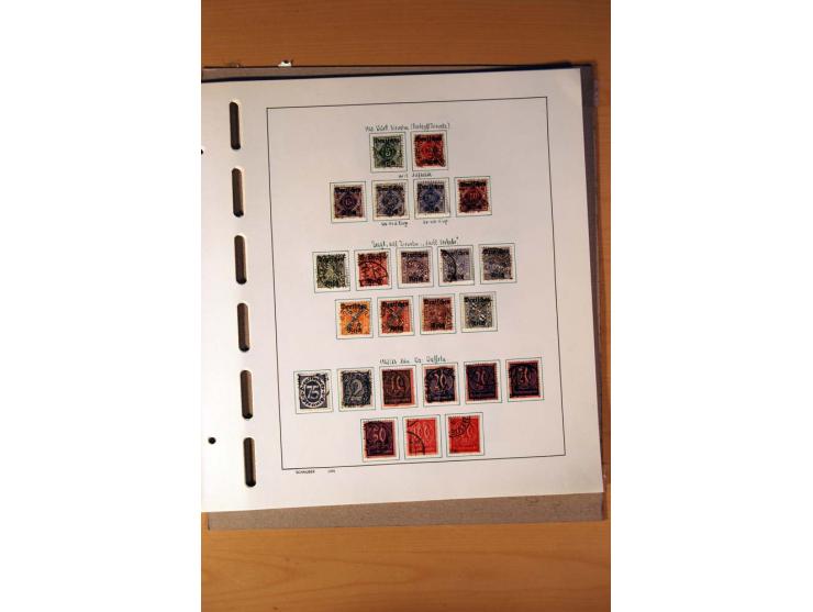 1872/1945, gestempelte Sammlung mit einigen ungebrauchten, bis auf wenige Werte kpl. incl. Dienst mit teils besseren Farben, 