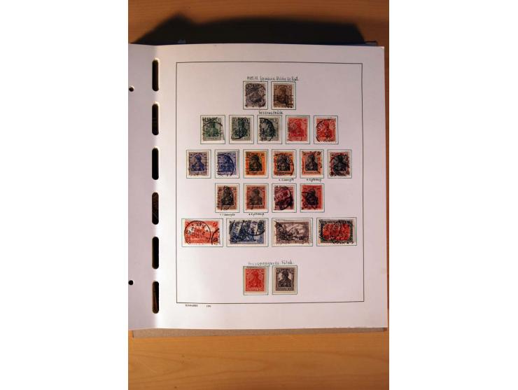 1872/1945, gestempelte Sammlung mit einigen ungebrauchten, bis auf wenige Werte kpl. incl. Dienst mit teils besseren Farben, 