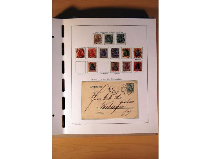 1872/1945, gestempelte Sammlung mit einigen ungebrauchten, bis auf wenige Werte kpl. incl. Dienst mit teils besseren Farben, 