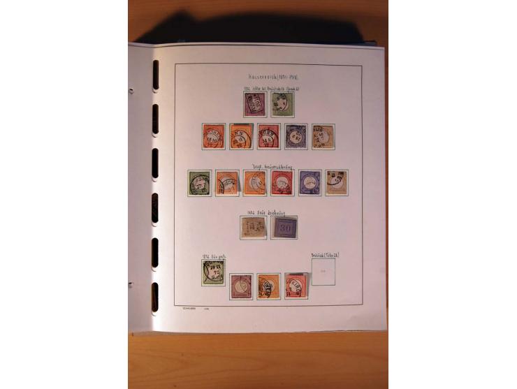 1872/1945, gestempelte Sammlung mit einigen ungebrauchten, bis auf wenige Werte kpl. incl. Dienst mit teils besseren Farben, 