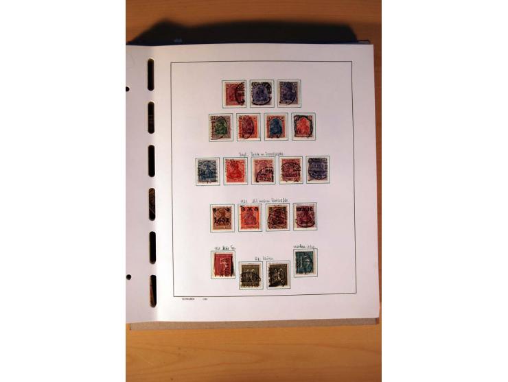 1872/1945, gestempelte Sammlung mit einigen ungebrauchten, bis auf wenige Werte kpl. incl. Dienst mit teils besseren Farben, 