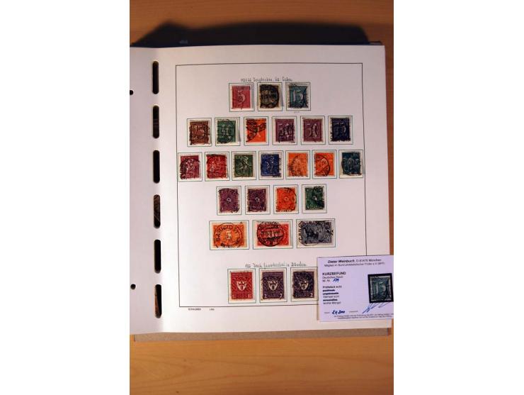 1872/1945, gestempelte Sammlung mit einigen ungebrauchten, bis auf wenige Werte kpl. incl. Dienst mit teils besseren Farben, 