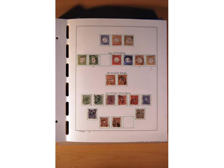 1872/1945, gestempelte Sammlung mit einigen ungebrauchten, bis auf wenige Werte kpl. incl. Dienst mit teils besseren Farben, 