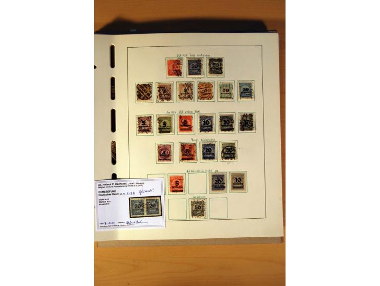 1872/1945, gestempelte Sammlung mit einigen ungebrauchten, bis auf wenige Werte kpl. incl. Dienst mit teils besseren Farben, 