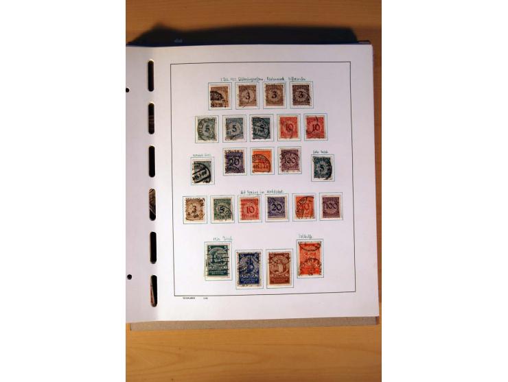 1872/1945, gestempelte Sammlung mit einigen ungebrauchten, bis auf wenige Werte kpl. incl. Dienst mit teils besseren Farben, 