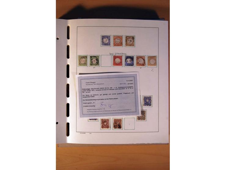 1872/1945, gestempelte Sammlung mit einigen ungebrauchten, bis auf wenige Werte kpl. incl. Dienst mit teils besseren Farben, 