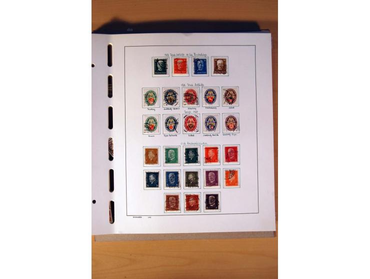 1872/1945, gestempelte Sammlung mit einigen ungebrauchten, bis auf wenige Werte kpl. incl. Dienst mit teils besseren Farben, 