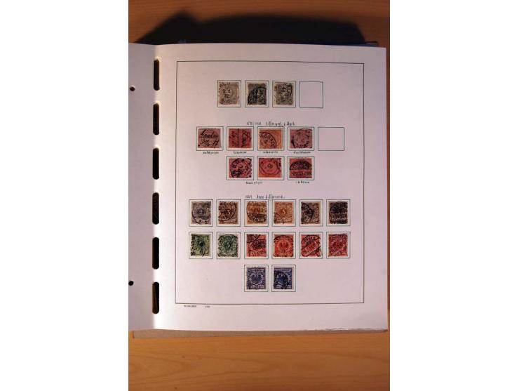 1872/1945, gestempelte Sammlung mit einigen ungebrauchten, bis auf wenige Werte kpl. incl. Dienst mit teils besseren Farben, 