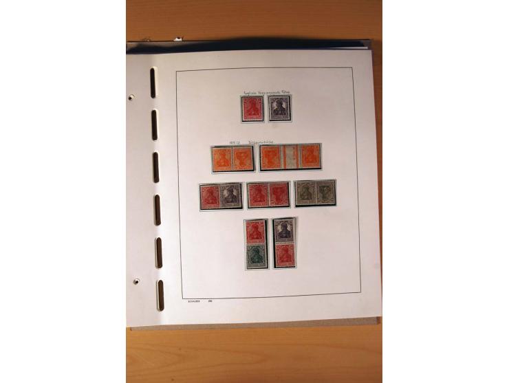 1872/1923, ungebrauchte Sammlung mit einigen postfrischen incl. Dienst, dazu etliche Ganzsachen, Brustschilde teils kein Orig
