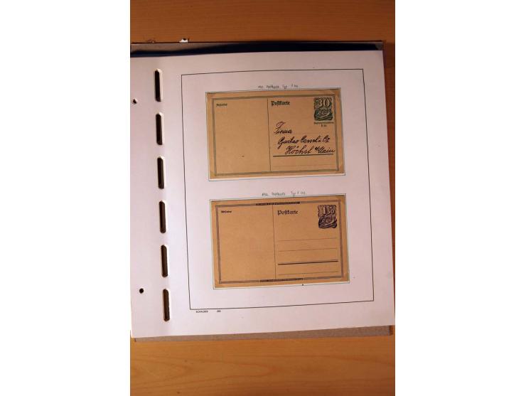 1872/1923, ungebrauchte Sammlung mit einigen postfrischen incl. Dienst, dazu etliche Ganzsachen, Brustschilde teils kein Orig
