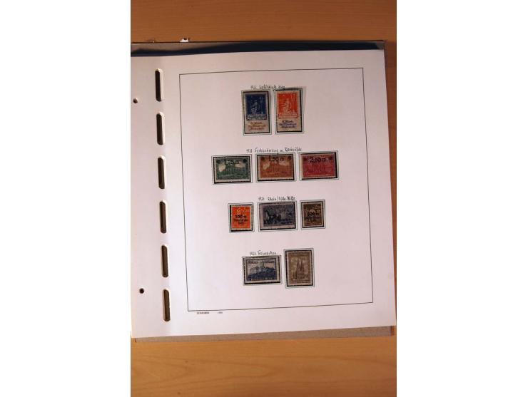 1872/1923, ungebrauchte Sammlung mit einigen postfrischen incl. Dienst, dazu etliche Ganzsachen, Brustschilde teils kein Orig