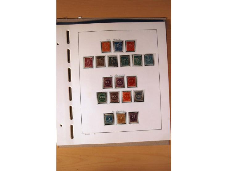 1872/1923, ungebrauchte Sammlung mit einigen postfrischen incl. Dienst, dazu etliche Ganzsachen, Brustschilde teils kein Orig