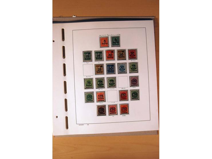1872/1923, ungebrauchte Sammlung mit einigen postfrischen incl. Dienst, dazu etliche Ganzsachen, Brustschilde teils kein Orig