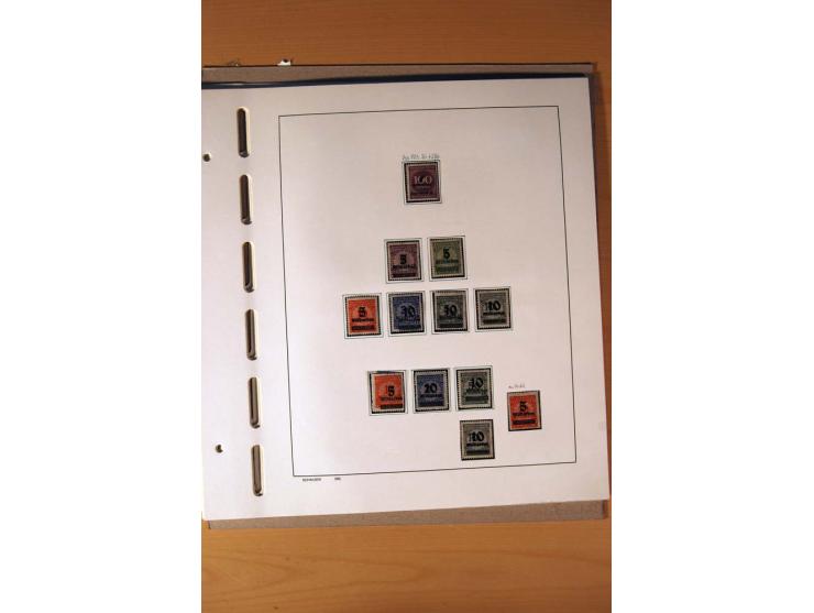 1872/1923, ungebrauchte Sammlung mit einigen postfrischen incl. Dienst, dazu etliche Ganzsachen, Brustschilde teils kein Orig