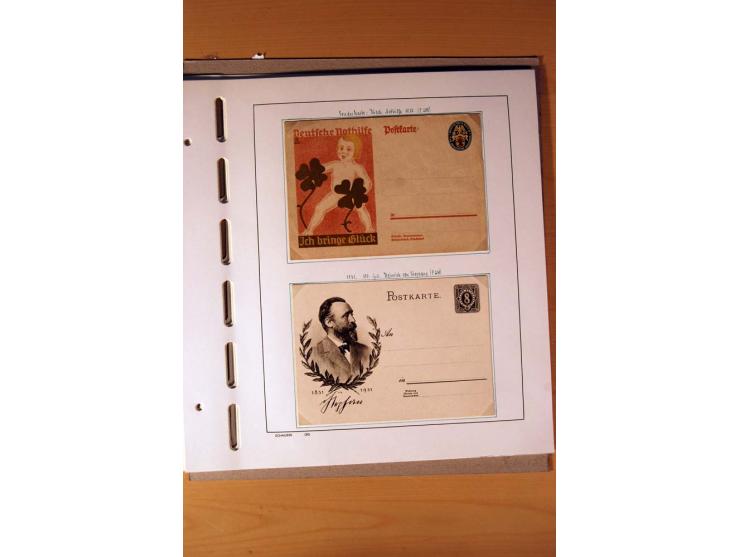 1872/1923, ungebrauchte Sammlung mit einigen postfrischen incl. Dienst, dazu etliche Ganzsachen, Brustschilde teils kein Orig