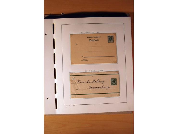1872/1923, ungebrauchte Sammlung mit einigen postfrischen incl. Dienst, dazu etliche Ganzsachen, Brustschilde teils kein Orig