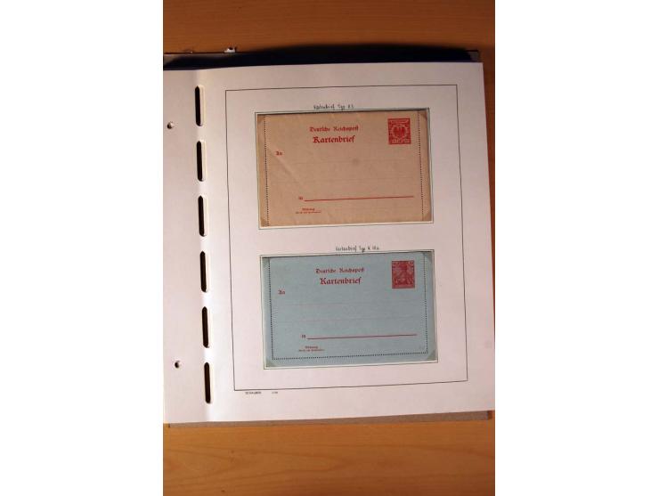1872/1923, ungebrauchte Sammlung mit einigen postfrischen incl. Dienst, dazu etliche Ganzsachen, Brustschilde teils kein Orig
