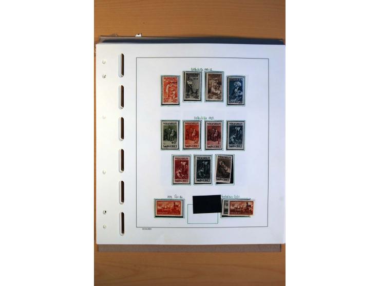 1920/59, ungebrauchte und bis auf Mi.-Nr. 18-31, 128-34 und wenige weitere kpl. Sammlung incl. Dienst