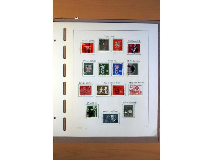1945/80, ungebrauchter, postfrischer und gestempelter Posten mit Sammlungen Gemeinschaftsausgaben, Französische Zone, Bizone 