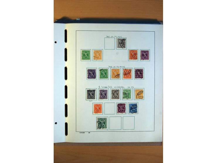 1945/80, ungebrauchter, postfrischer und gestempelter Posten mit Sammlungen Gemeinschaftsausgaben, Französische Zone, Bizone 