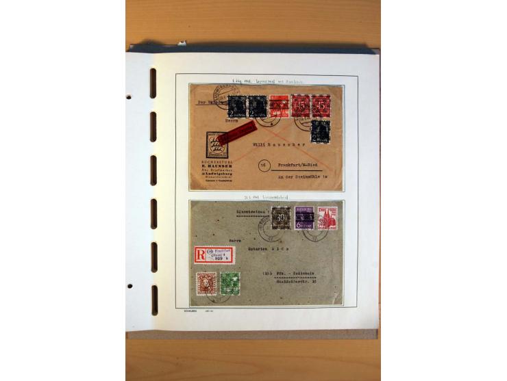 1945/80, ungebrauchter, postfrischer und gestempelter Posten mit Sammlungen Gemeinschaftsausgaben, Französische Zone, Bizone 