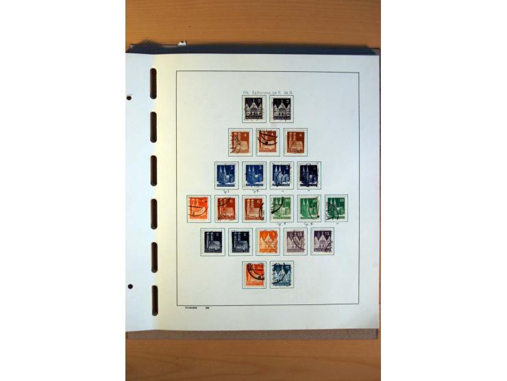 1945/80, ungebrauchter, postfrischer und gestempelter Posten mit Sammlungen Gemeinschaftsausgaben, Französische Zone, Bizone 
