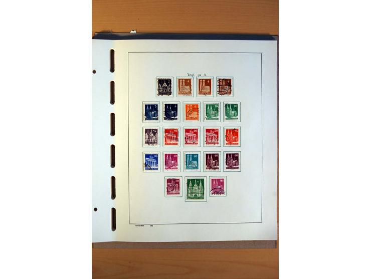 1945/80, ungebrauchter, postfrischer und gestempelter Posten mit Sammlungen Gemeinschaftsausgaben, Französische Zone, Bizone 