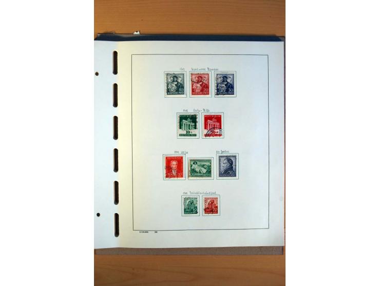 1945/80, ungebrauchter, postfrischer und gestempelter Posten mit Sammlungen Gemeinschaftsausgaben, Französische Zone, Bizone 