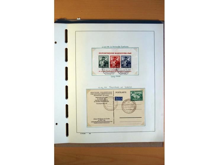 1945/80, ungebrauchter, postfrischer und gestempelter Posten mit Sammlungen Gemeinschaftsausgaben, Französische Zone, Bizone 