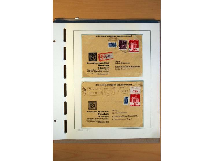 1945/80, ungebrauchter, postfrischer und gestempelter Posten mit Sammlungen Gemeinschaftsausgaben, Französische Zone, Bizone 