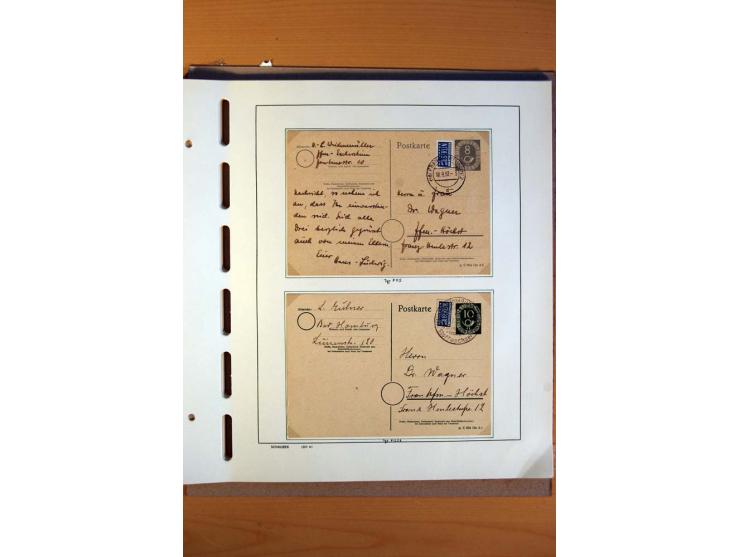1945/80, ungebrauchter, postfrischer und gestempelter Posten mit Sammlungen Gemeinschaftsausgaben, Französische Zone, Bizone 