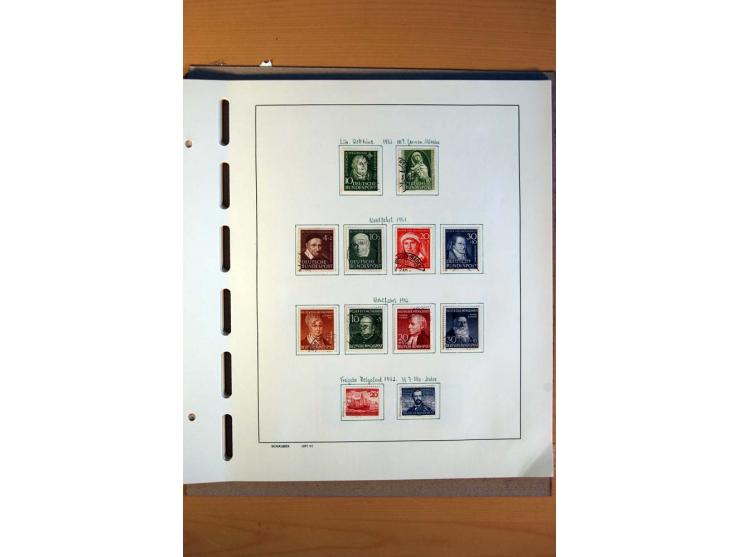1945/80, ungebrauchter, postfrischer und gestempelter Posten mit Sammlungen Gemeinschaftsausgaben, Französische Zone, Bizone 