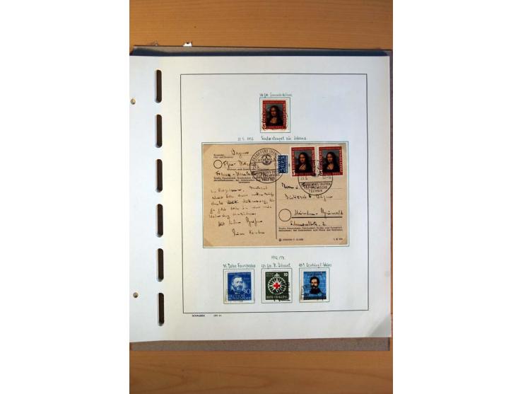 1945/80, ungebrauchter, postfrischer und gestempelter Posten mit Sammlungen Gemeinschaftsausgaben, Französische Zone, Bizone 