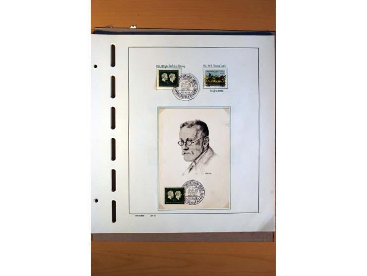 1945/80, ungebrauchter, postfrischer und gestempelter Posten mit Sammlungen Gemeinschaftsausgaben, Französische Zone, Bizone 