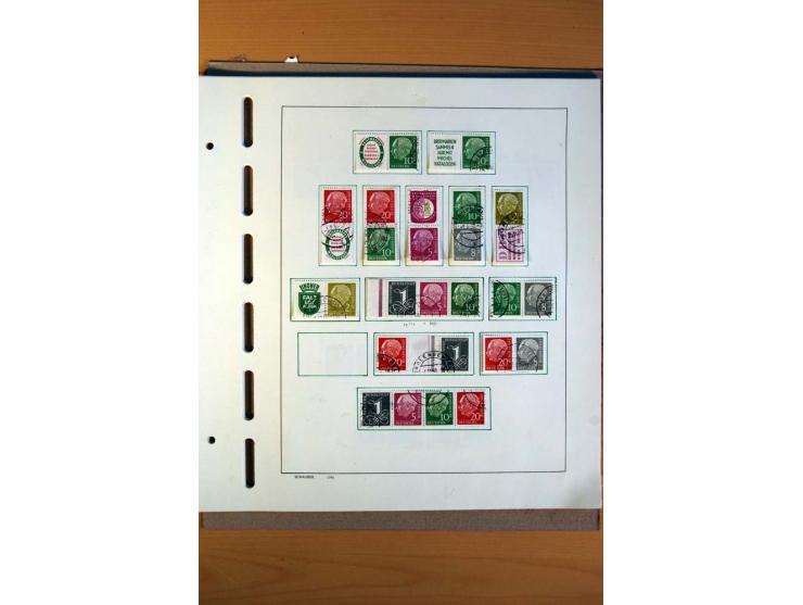 1945/80, ungebrauchter, postfrischer und gestempelter Posten mit Sammlungen Gemeinschaftsausgaben, Französische Zone, Bizone 