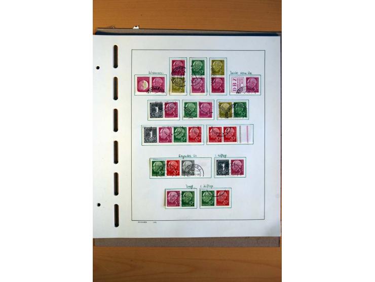 1945/80, ungebrauchter, postfrischer und gestempelter Posten mit Sammlungen Gemeinschaftsausgaben, Französische Zone, Bizone 